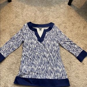 Ann Taylor Zebra Print Tunic